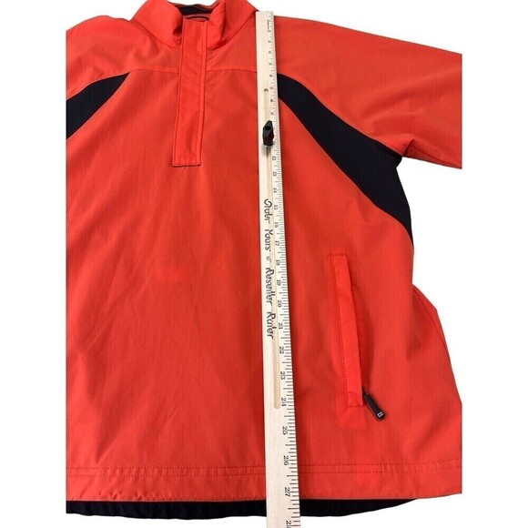 CB Weather Tec Pullover Shirt Cutter and Buck Orange Black 1/4 Zip Mens Golf S - Picture 7 of 12
